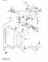 RADIATOR SLANG voor Suzuki INTRUDER 1800 2011