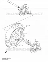 VOORWIEL (VZR1800L1 E02) voor Suzuki INTRUDER 1800 2011