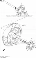 VOORWIEL (VZR1800ZL1 E28) voor Suzuki INTRUDER 1800 2011
