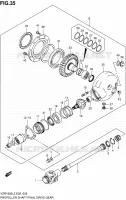 ACHTER AANDRIJFAS (VZR1800ZUFL2 E19) voor Suzuki INTRUDER 1800 2012