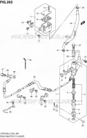 ACHTER HOOFDREMCILINDER (VZR1800ZL2 E51) voor Suzuki INTRUDER 1800 2012