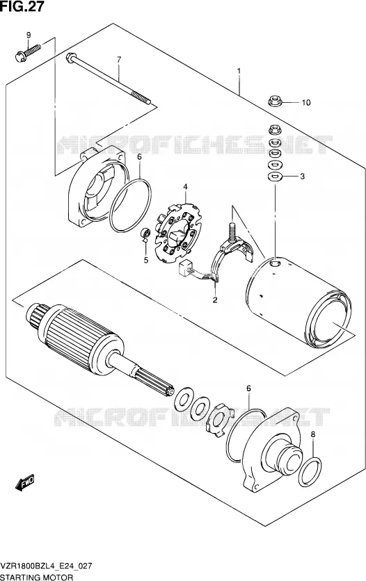 STARTMOTOR Suzuki MOTO 1800 BOULEVARD 2014  VZR1800BZ L4 (E24)