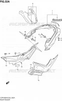 ACHTERSPATBORD (VZR1800ZK7/ZU2K7/ZK8/ZU2K8/ZK9/ZUFK9/ZL0/ZUFL0) voor Suzuki INTRUDER 1800 2009
