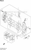 FRONT CALIPER voor Suzuki INTRUDER 1800 2009