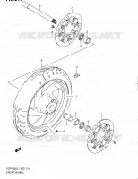 VOORWIEL (VZR1800L1 E24) voor Suzuki INTRUDER 1800 2012