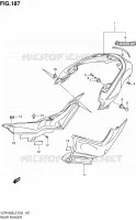 ACHTERSPATBORD (VZR1800L2 E02) voor Suzuki INTRUDER 1800 2012