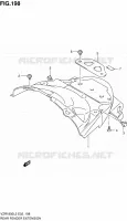 ACHTERSPATBORD voor Suzuki INTRUDER 1800 2012