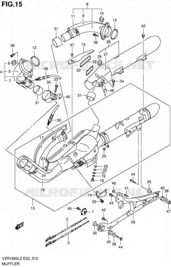 GELUIDDEMPER Suzuki MOTO 1800 INTRUDER 2012  VZR1800UFL2(E19)