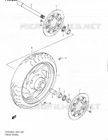 VOORWIEL (VZR1800ZUFL1 E19) voor Suzuki INTRUDER 1800 2011