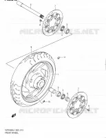 VOORWIEL (VZR1800L1 E19) voor Suzuki INTRUDER 1800 2011
