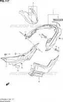 ACHTERSPATBORD (VZR1800ZUFL4 E19) voor Suzuki INTRUDER 1800 2014