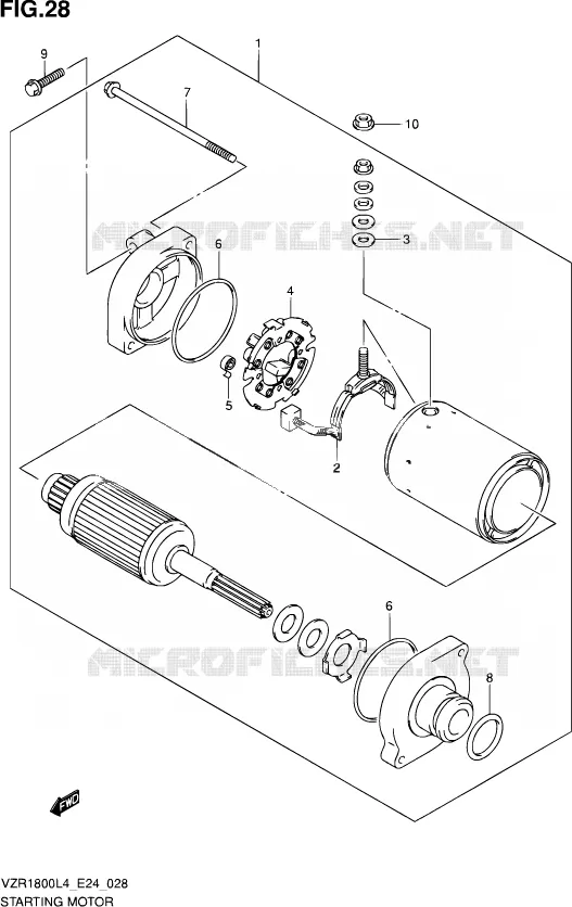 STARTMOTOR Suzuki MOTO 1800 INTRUDER 2014  VZR1800Z L4 (E24)