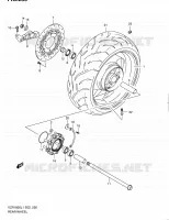 ACHTERWIEL (VZR1800L1 E24) voor Suzuki INTRUDER 1800 2012