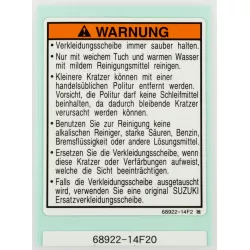 LABEL,SCREEN AN400 GSF600S/Y-