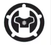 BLACK FUEL CAP PROTECTION FOIL - GRAINED